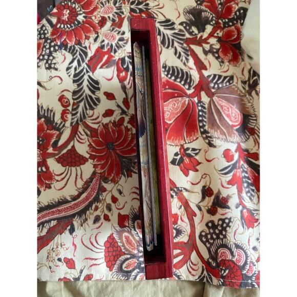 Rajasthan Hindu India Court Painting on Stone Figural Scene post 1940 4"x6" - Picture 5 of 6